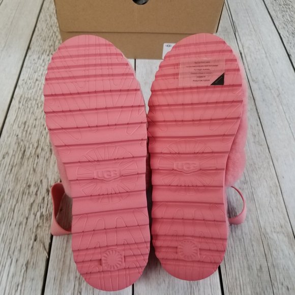 UGG Super Fluff Slipper Size 11 Pink New - Picture 8 of 10